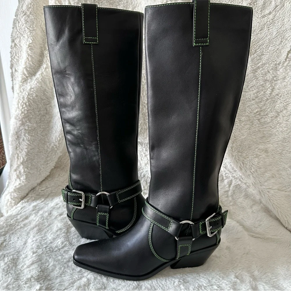 Caverley by Anthropologie Milly Boot Black size 36(US5) and 39(US8)